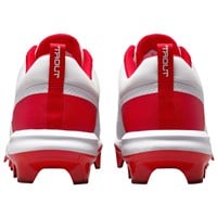 NIKE Men's Force Trout 9 Pro MCS Molded Baseball Cleats, White/Red