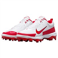 NIKE Men's Force Trout 9 Pro MCS Molded Baseball Cleats, White/Red
