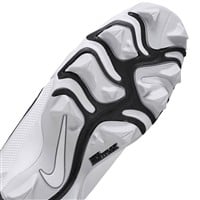 NIKE Youth Force Trout 9 Keystone Molded Baseball Cleats, White/Black