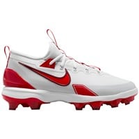 NIKE Men's Force Zoom Trout 9 Elite MCS Molded Baseball Cleats, White/Red