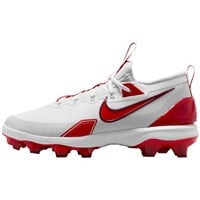 NIKE Men's Force Zoom Trout 9 Elite MCS Molded Baseball Cleats, White/Red