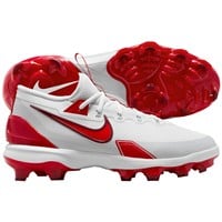 NIKE Men's Force Zoom Trout 9 Elite MCS Molded Baseball Cleats, White/Red