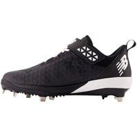 New Balance Mens 4040V8 Low Metal Baseball Cleats, Black/White