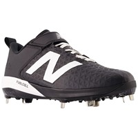 New Balance Mens 4040V8 Low Metal Baseball Cleats, Black/White