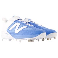 New Balance Mens 4040V8 Low Metal Baseball Cleats, Carolina Blue