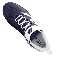 New Balance Mens 4040V8 Low Metal Baseball Cleats, Navy/White