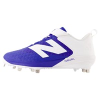New Balance Mens 4040V8 Low Metal Baseball Cleats, Royal