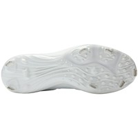 New Balance Mens 4040V8 Low Metal Baseball Cleats, White/Black