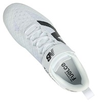 New Balance Mens 4040V8 Low Metal Baseball Cleats, White/Black