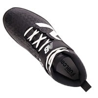 New Balance Mens 4040V8 Mid Metal Baseball Cleats, Black/White