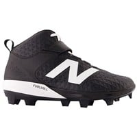 New Balance Mens 4040V8 Mid TPU Molded Baseball Cleats, Black/White