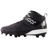 New Balance Mens 4040V8 Mid TPU Molded Baseball Cleats, Black/White
