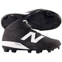 New Balance Mens 4040V8 Mid TPU Molded Baseball Cleats, Black/White
