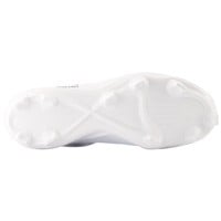 New Balance Mens 4040V8 Mid TPU Molded Baseball Cleats, White/Black