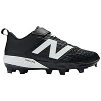 New Balance Mens 4040V8 Low TPU Molded Baseball Cleats, Black/White