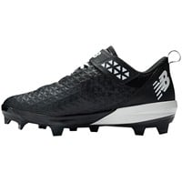 New Balance Mens 4040V8 Low TPU Molded Baseball Cleats, Black/White