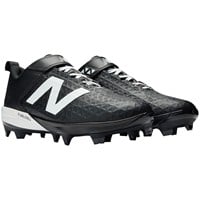 New Balance Mens 4040V8 Low TPU Molded Baseball Cleats, Black/White