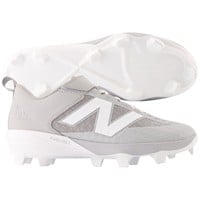 New Balance Mens 4040V8 Low TPU Molded Baseball Cleats, Grey/White