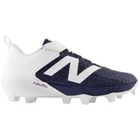 New Balance Mens 4040V8 Low TPU Molded Baseball Cleats, Navy/White