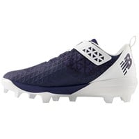 New Balance Mens 4040V8 Low TPU Molded Baseball Cleats, Navy/White