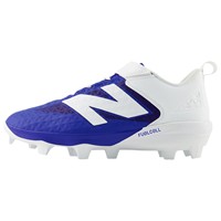New Balance Mens 4040V8 Low TPU Molded Baseball Cleats, Royal/White