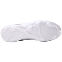 New Balance Mens 4040V8 Low TPU Molded Baseball Cleats, White/Black