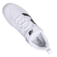 New Balance Mens 4040V8 Low TPU Molded Baseball Cleats, White/Black