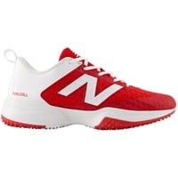 New Balance Mens 4040V8 Baseball Turfs, Red/White