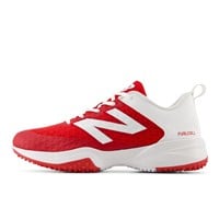 New Balance Mens 4040V8 Baseball Turfs, Red/White