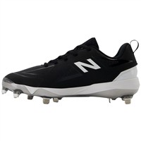 New Balance Womens FUSEv5 Low Metal Softball Cleats, Black/White