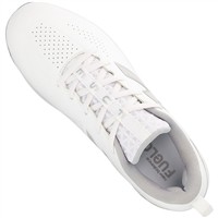 New Balance Womens FUSEv5 Low Metal Softball Cleats, White/Grey