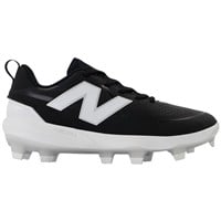 New Balance Womens FUSEv5 Low Molded Softball Cleats, Black/White