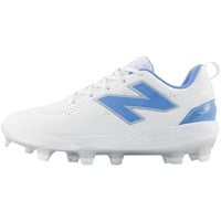 New Balance Womens FUSEv5 Low Molded Softball Cleats, White/Blue