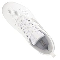 New Balance Womens FUSEv5 Low Molded Softball Cleats, White/Grey