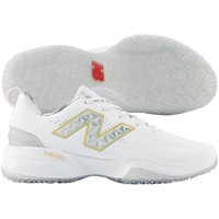 New Balance Womens FUSEv5 LE Ring Season Softball Turfs, White/Gold