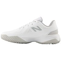 New Balance Womens FUSEv5 Softball Turfs, White/Grey