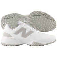 New Balance Womens FUSEv5 Softball Turfs, White/Grey