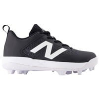 New Balance Youth 4040V8 Molded Baseball Cleats, Black/White