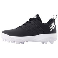 New Balance Youth 4040V8 Molded Baseball Cleats, Black/White