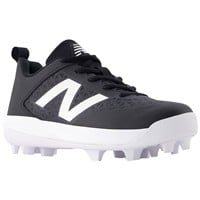 New Balance Youth 4040V8 Molded Baseball Cleats, Black/White