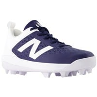 New Balance Youth 4040V8 Molded Baseball Cleats, Navy/White