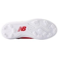 New Balance Youth 4040V8 Molded Baseball Cleats, Red/White