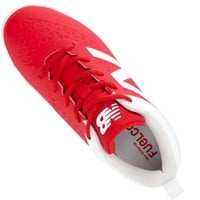 New Balance Youth 4040V8 Molded Baseball Cleats, Red/White