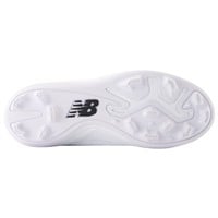 New Balance Youth 4040V8 Molded Baseball Cleats, White/White