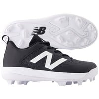 New Balance Youth 4040V8 Molded Baseball Cleats, Black/White
