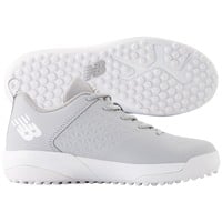 New Balance Youth 4040V8 Baseball Turfs, Grey/White