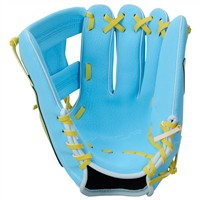 NIKE Youth Vapor Acuna 10.5IN Baseball Glove, Blue/Yellow