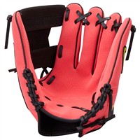 NIKE Youth Vapor Acuna 9.5IN Baseball Glove, Red/Black