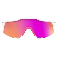 100 Speedcraft Matte White/Pink HiPER Vital Pink Mirror Lens, White/Pink
