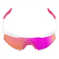 100 Speedcraft Matte White/Pink HiPER Vital Pink Mirror Lens, White/Pink